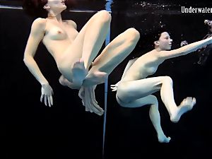 two dolls swim and get naked stellar